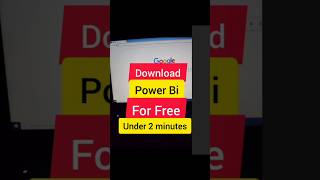 How to download power bi desktop! # power bi install! #shorts