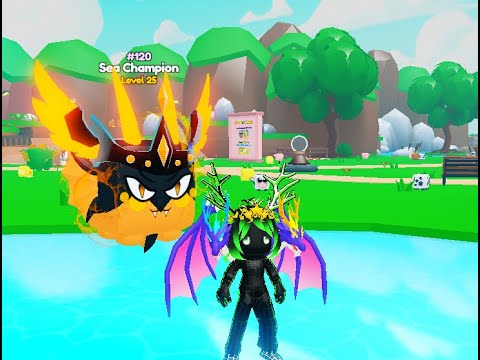 I MAXED OUT MY SHINY SEA CHAMPION IN PET CATCHERS