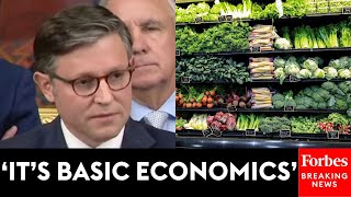 'Food Prices Always Go Up': Mike Johnson Defends Rising Grocery Costs By Bashing Bidenomics