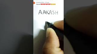 AAKASH❤️ Comment down your name for the next logo 👍#customlogodesign #youtubeshorts #shorts #viral