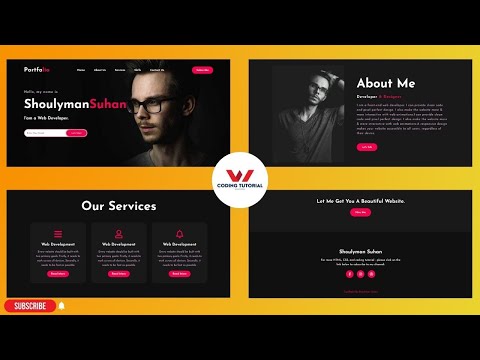 Create You Own a Complete Personal Portfolio Website Using Only Just HTML And CSS