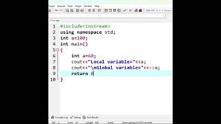 Scope resolution operator program of  C++ language #coding#education #programming