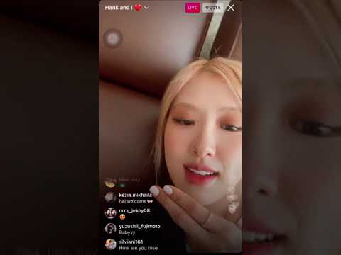 Rosé Instagram live 7/8/2021