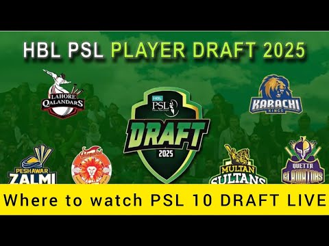 HOW TO WATCH PSL 10 LIVE  🛑DRAFTING.@PakistanSuperLeagueOfficial