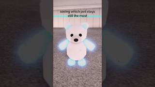 seeing which pet stays still the most #roblox #robloxadoptmegiveaway #dresstoimpress #adoptmetrades