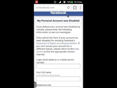 2021 New Update link for Disabled account  in 2 minute's এই সেই লিংক