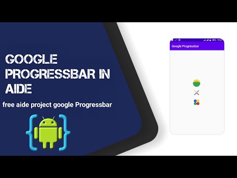 Aide tutorial google Progressbar free project