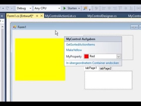 Tutorial 02 Winforms Control mit eigenem SmartTags