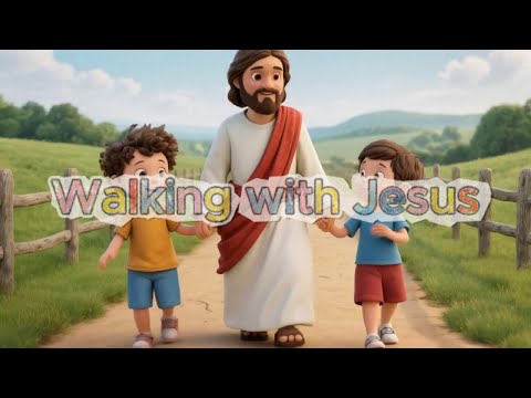 🚶‍♂️🌈 Walking With Jesus ✨ | Christian Kids Song | Rainbow Praise ❤️