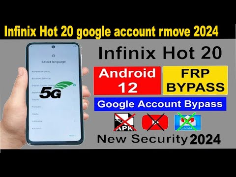 INFINIX HOT 20 FRP BYPASS 2024 How to bypass Google Account protection in INFINIX Hot 20 UPDATE TRIC