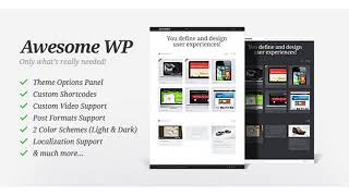 Awesome WP - Portfolio Theme | Themeforest Website Templates and Themes