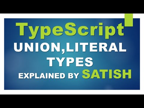 learn TypeScript | What is UNION Type In TypeScript | What is Literal Type In TypeScript