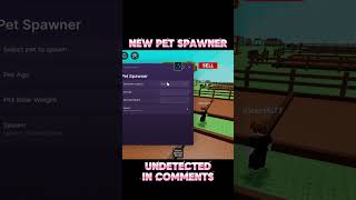 New Pet Spawner Script In Grow a Garden  #roblox #growagarden #fyp #foryou #viral