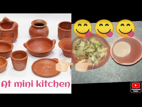 We make aalu matar and chai in today's breakfast || In mini kitchen || Mini food 😋😋