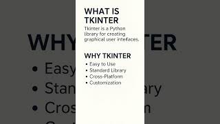 What is Tkinter in Python? | GUI Made Easy! 🐍💻 #Shorts #ytshorts #python #coding #education #tips