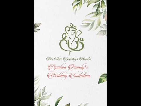 Whatsapp wedding invitation video | Whatsapp wedding invitation full screen video.
