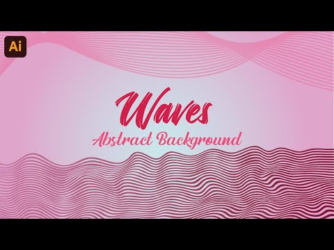 How to create Waves line abstract background in Adobe illustrator