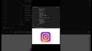 Instagram logo using HTML & CSS | Ashutosh Python #shorts #instagram #viral
