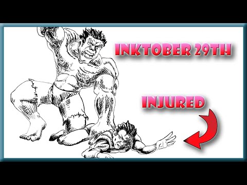 Inktober 29th | Injured | Livestream Replay