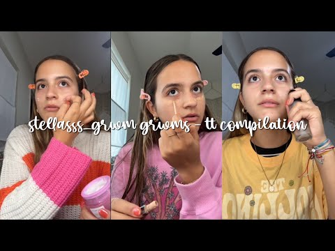 stellasss_grwm grwms - tt compilation ༉‧₊˚. (not mine)