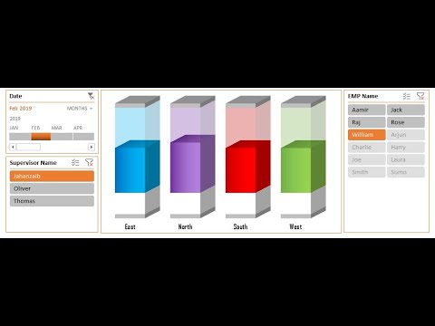3D Container Pivot Chart with Slicers and Timeline
