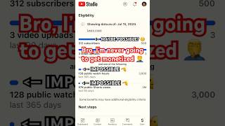 MONETIZATION = IMPOSSIBLE 🤦‍♂️ | #shorts #minions #monetization