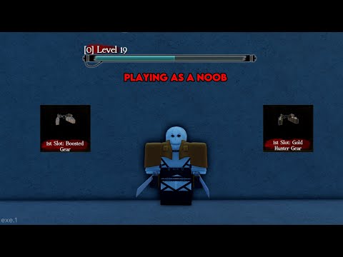 playing uaot as a newbie | got gold hunter gear | no commentary [ROBLOX]