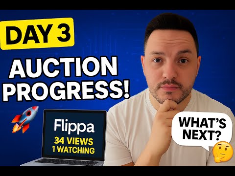 Auction Progress! 🚀 How I Pick AI Websites That SELL (Day 3 Update)