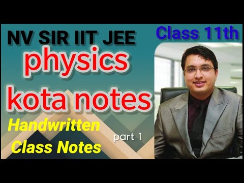 nv sir physics handwritten notes pdf | kota coaching physics handwritten notes,physics IIT JEE notes