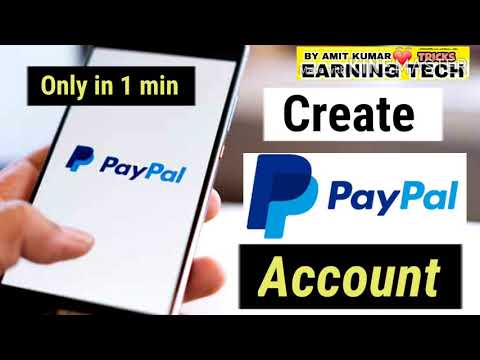 New Paypal account kaise banaye | how to create paypal account through smartphone