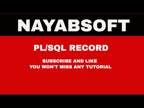 PL/SQL record