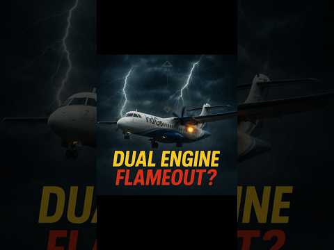 IndiGo ATR Flight Faces Dual Engine Flameout in Storm, Lands Safely! 🛬⚠️