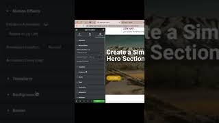 Create stunning interactive website with motion effects and animation under 1 minute