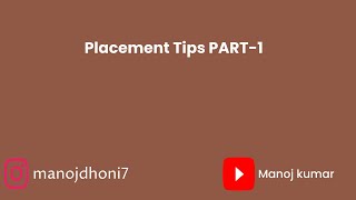 Placement Tips - part 1