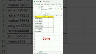 how to use flash fill #viral #trending #ytshort