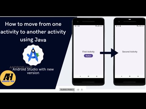 "Move from one activity to another activity" using Java| Latest Version @android_hubb