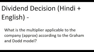 [P.Q.3] Graham and Dodd model.
