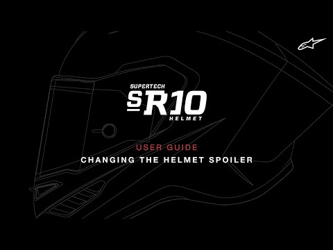 Supertech R10 Helmet User Guide | Changing The Spoiler