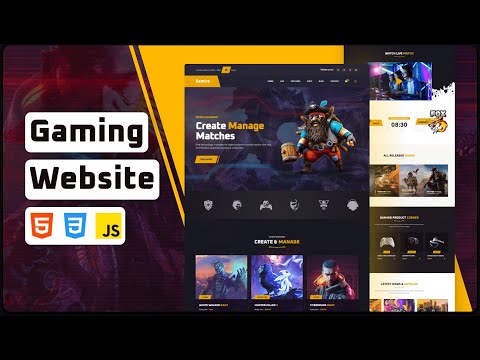 How To Make a Website Using HTML and CSS | #Gaming / Website Design Step by Step