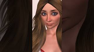 "Charm and beauty: Immersion in the world of a beautiful model from the game" #shorts #3d  #game
