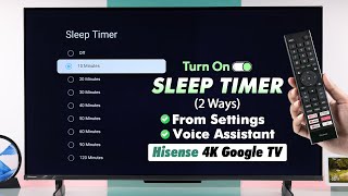 How to Set Sleep Timer on HiSense Google TV! [Auto Turn Off]