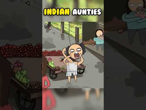 Indian aunties are scary @Hardtoonz22 #shorts #funnyanimation #hardtoonz