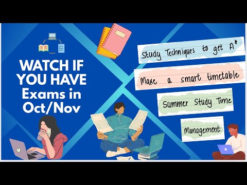 Study Techniques, Making a smart Timetable & more! IGCSE/ ALevels in October Novemeber