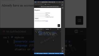 🔐 Simple Sign In Form UI using HTML & CSS #webdevelopment #coding #htmlcss #shorts #webdesign #viral