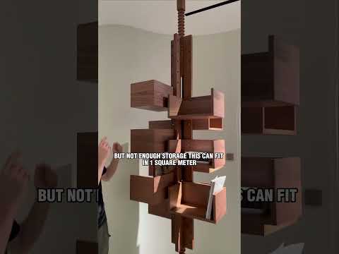 Rotating bookcase.