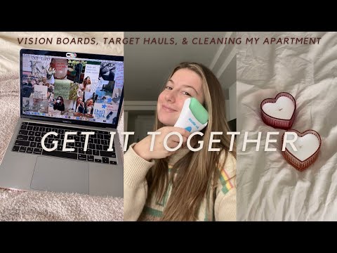 GET IT TOGETHER: organization haul, cleaning, and 2022 vision boards