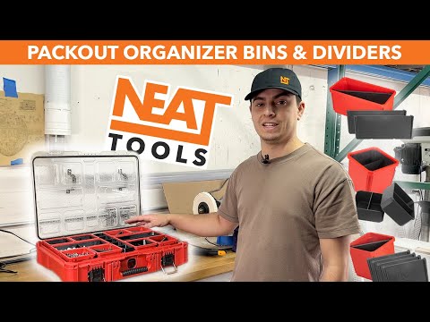 Milwaukee PACKOUT Organized with Neat Tools Divider Bins