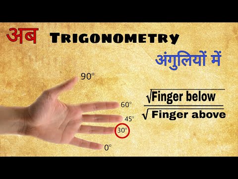 Trick to Remember Trigonometry value l Trigonometry Hand Trick l  #trigonometry