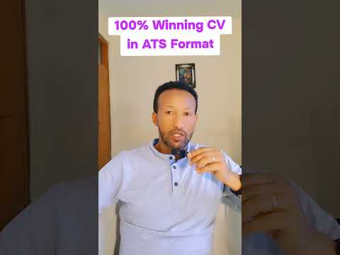 Best #cv temple in ATS  format