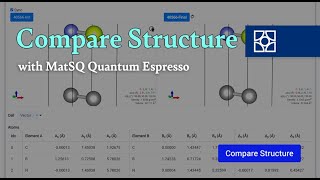 [Materials Square] Compare Structure | Quantum Espresso
